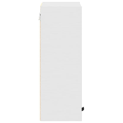 vidaXL Badezimmerschrank Weiß 39 x 23,5 x 65 cm Holzwerkstoff & Metall