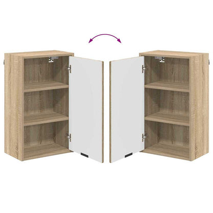 vidaXL Badezimmerschrank Wandmontiert Sonoma-Eiche 39 x 23,5 x 65 cm