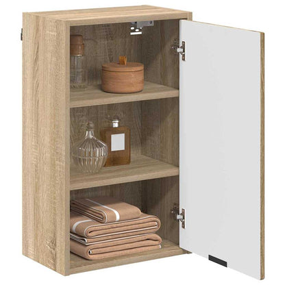 Badezimmerschrank Wandmontiert Sonoma-Eiche 39 x 23,5 x 65 cm