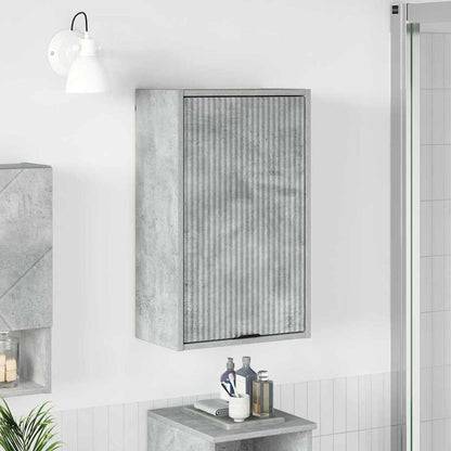 vidaXL Badezimmerschrank Wandmontiert Beton Grau 39 x 23,5 x 65 cm
