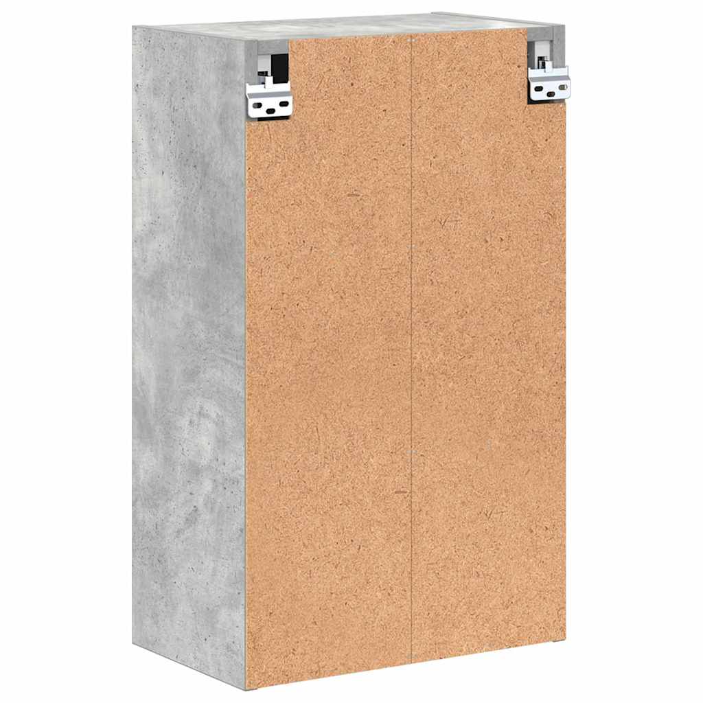vidaXL Badezimmerschrank Wandmontiert Beton Grau 39 x 23,5 x 65 cm
