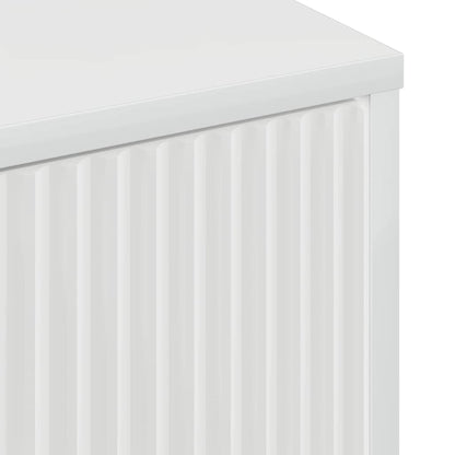 vidaXL Badezimmerschrank Wandmontiert Hochglanz Weiß 39 x 23,5 x 65 cm