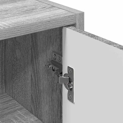 vidaXL Badezimmerschrank Wandmontiert Graues Sonoma 39 x 23,5 x 65 cm