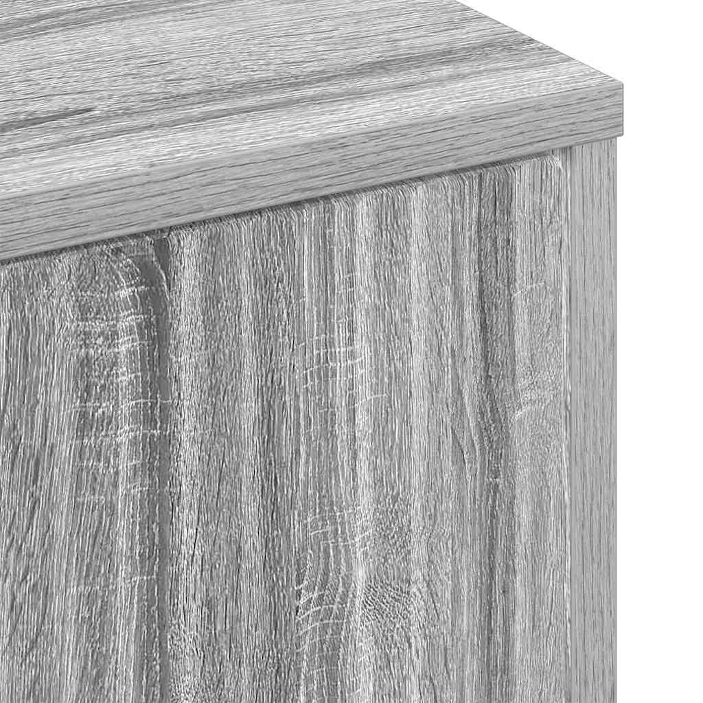 vidaXL Badezimmerschrank Wandmontiert Graues Sonoma 39 x 23,5 x 65 cm
