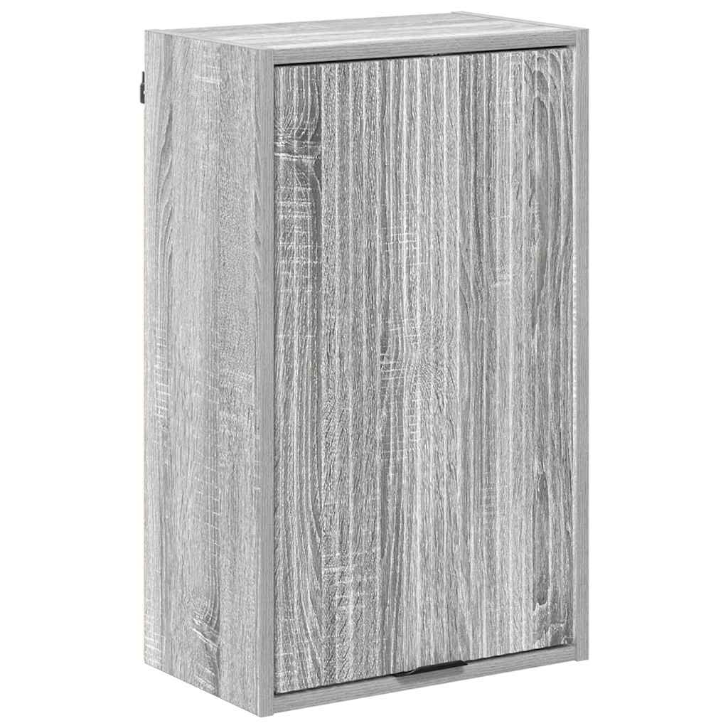 vidaXL Badezimmerschrank Wandmontiert Graues Sonoma 39 x 23,5 x 65 cm