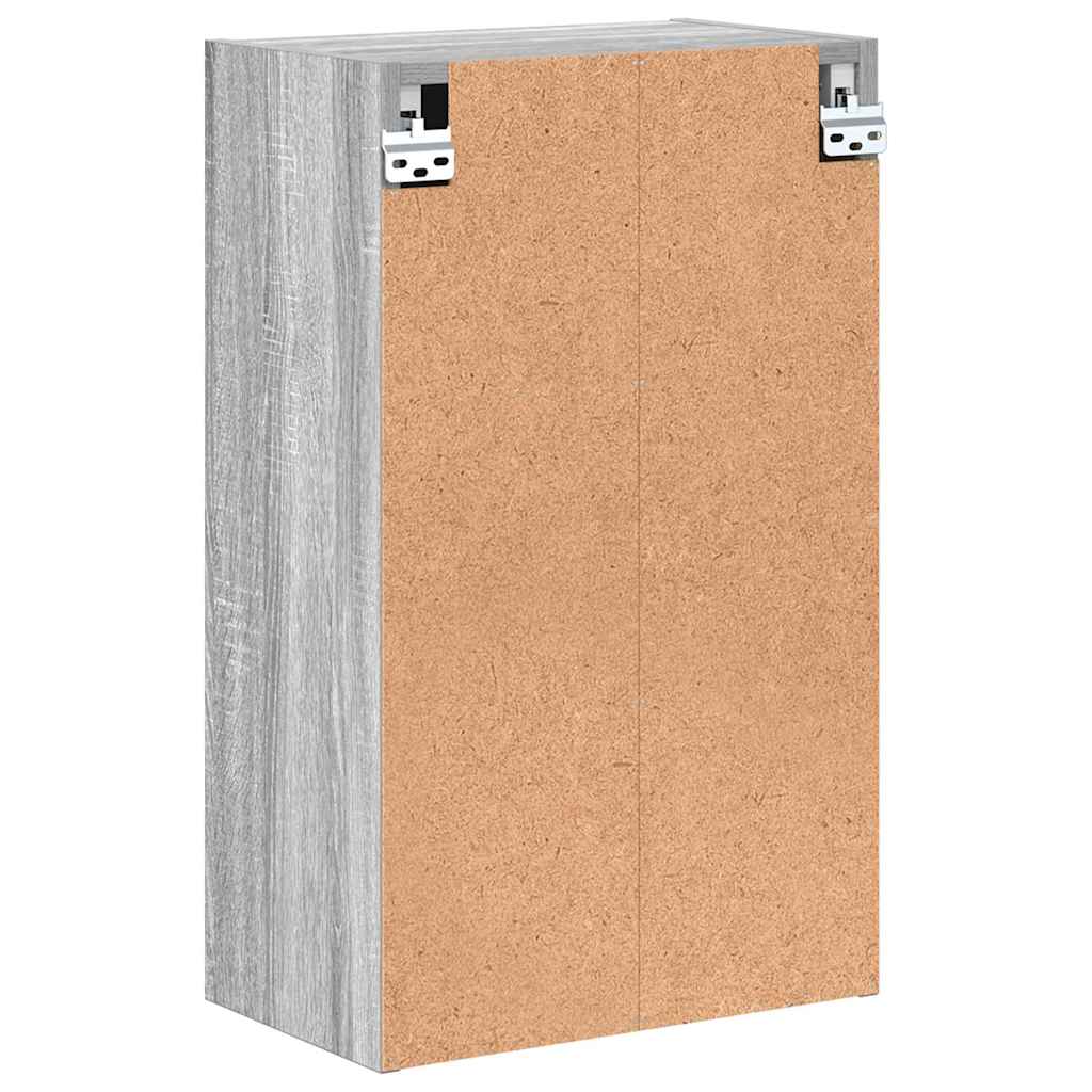 vidaXL Badezimmerschrank Wandmontiert Graues Sonoma 39 x 23,5 x 65 cm