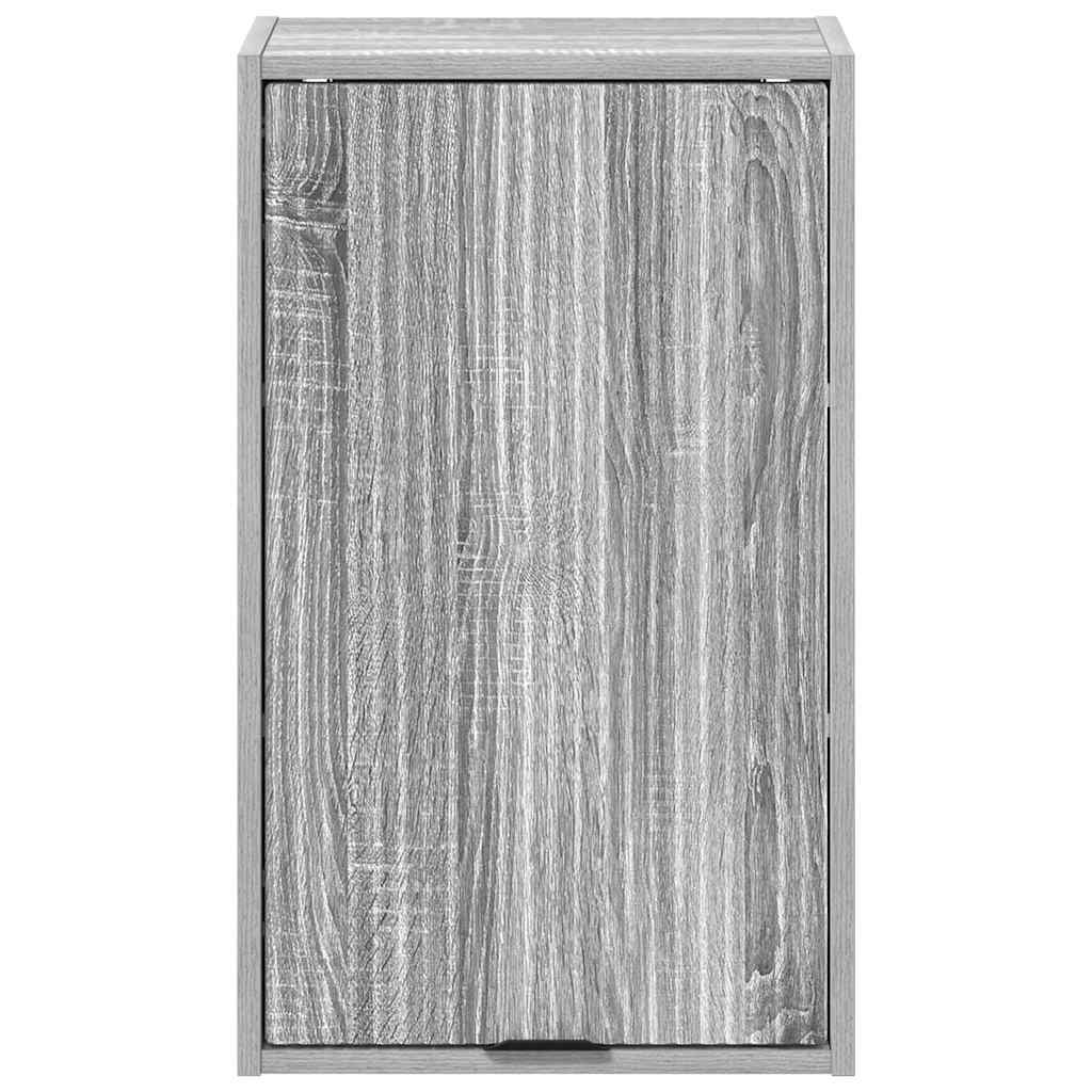 vidaXL Badezimmerschrank Wandmontiert Graues Sonoma 39 x 23,5 x 65 cm