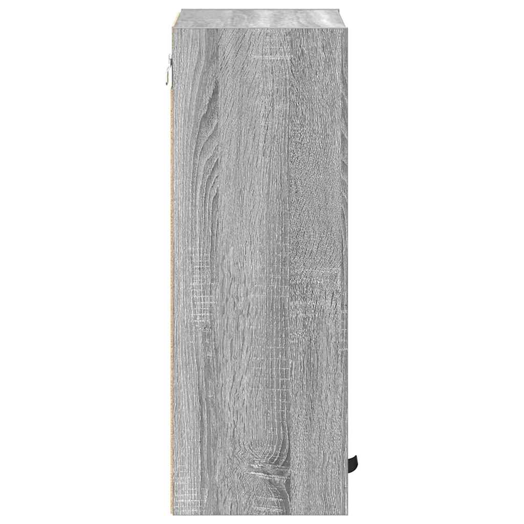 vidaXL Badezimmerschrank Wandmontiert Graues Sonoma 39 x 23,5 x 65 cm