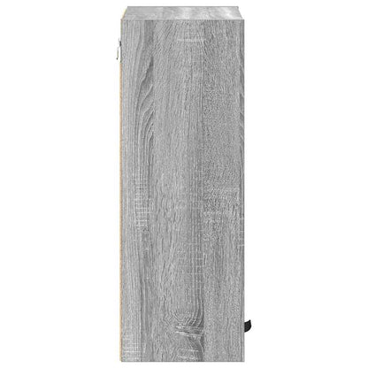 vidaXL Badezimmerschrank Wandmontiert Graues Sonoma 39 x 23,5 x 65 cm