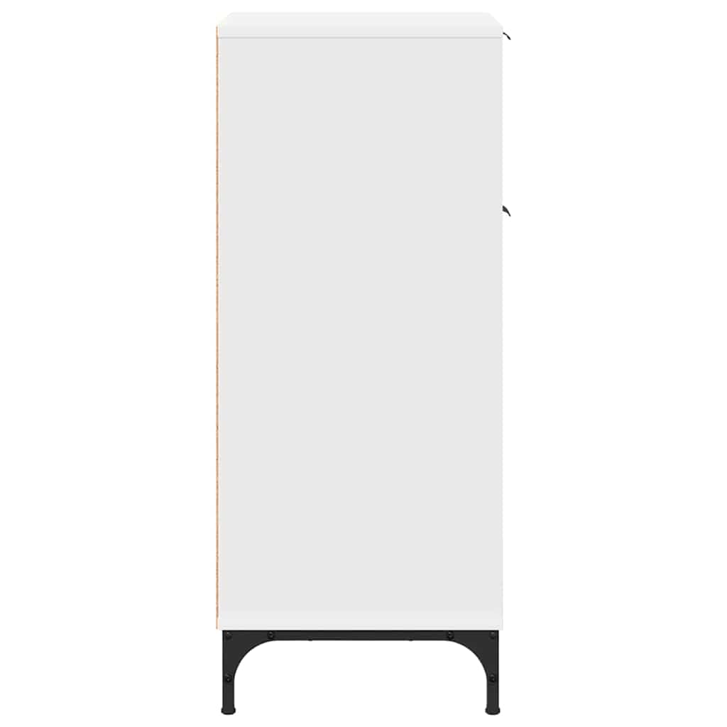 vidaXL Badezimmerschrank Weiß 39,5 x 36 x 88 cm Holzwerkstoff & Metall