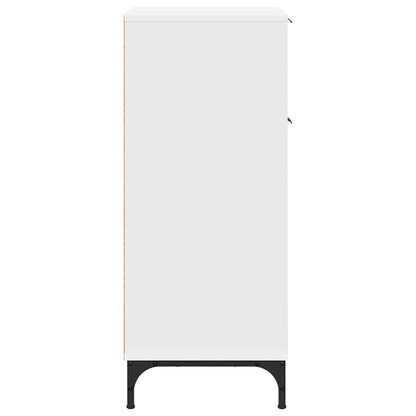 vidaXL Badezimmerschrank Weiß 39,5 x 36 x 88 cm Holzwerkstoff & Metall