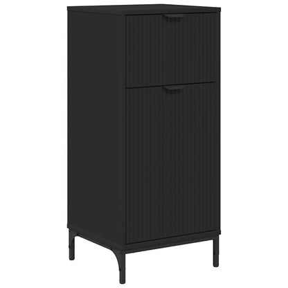 vidaXL Badezimmerschrank mit Schubladen Schwarz 39,5 x 36 x 88 cm