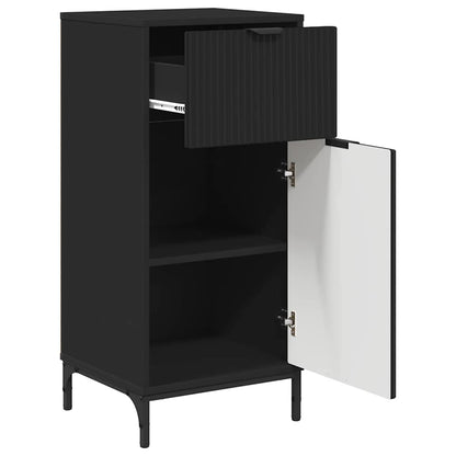 vidaXL Badezimmerschrank mit Schubladen Schwarz 39,5 x 36 x 88 cm