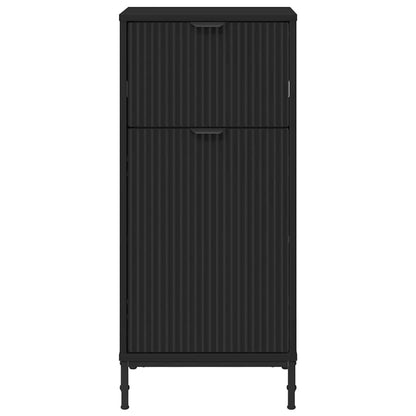 vidaXL Badezimmerschrank mit Schubladen Schwarz 39,5 x 36 x 88 cm
