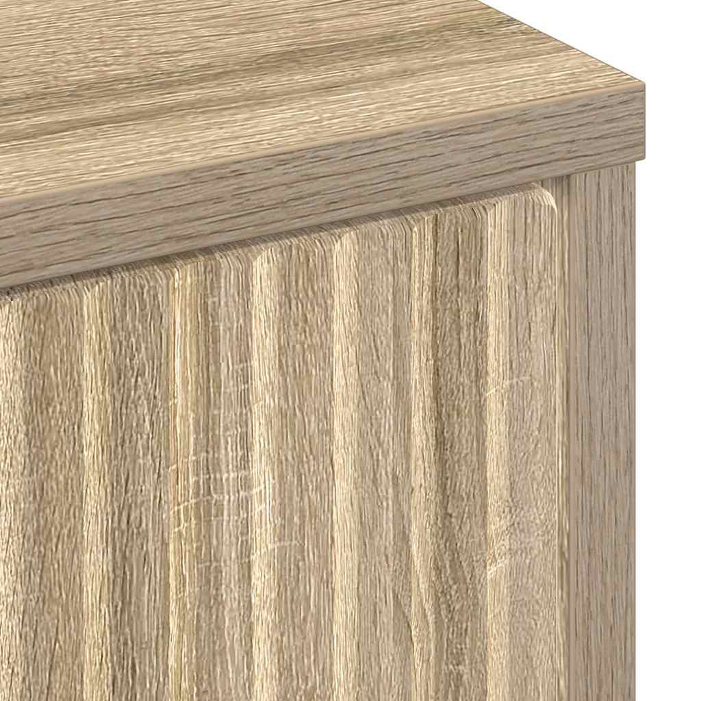 vidaXL Badezimmerschrank mit Schubladen Sonoma-Eiche 39,5 x 36 x 88 cm