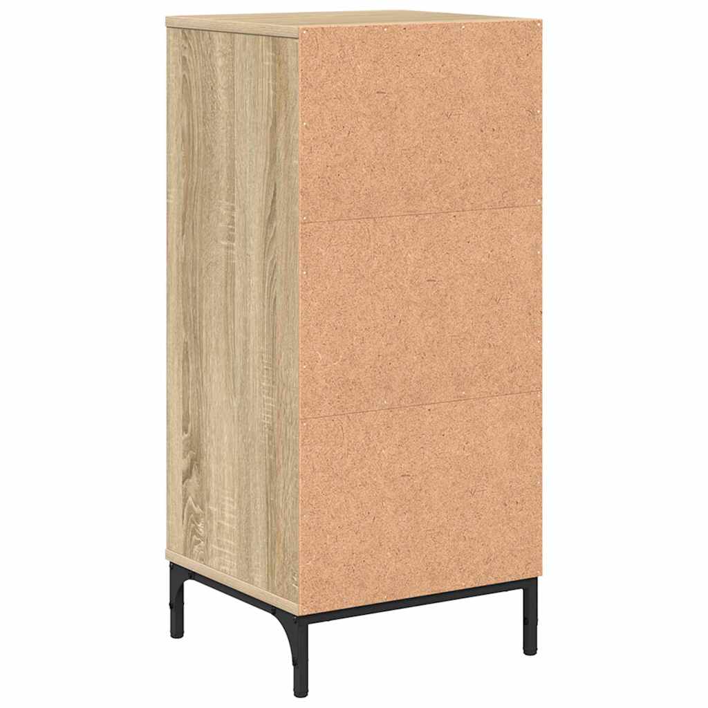 vidaXL Badezimmerschrank mit Schubladen Sonoma-Eiche 39,5 x 36 x 88 cm