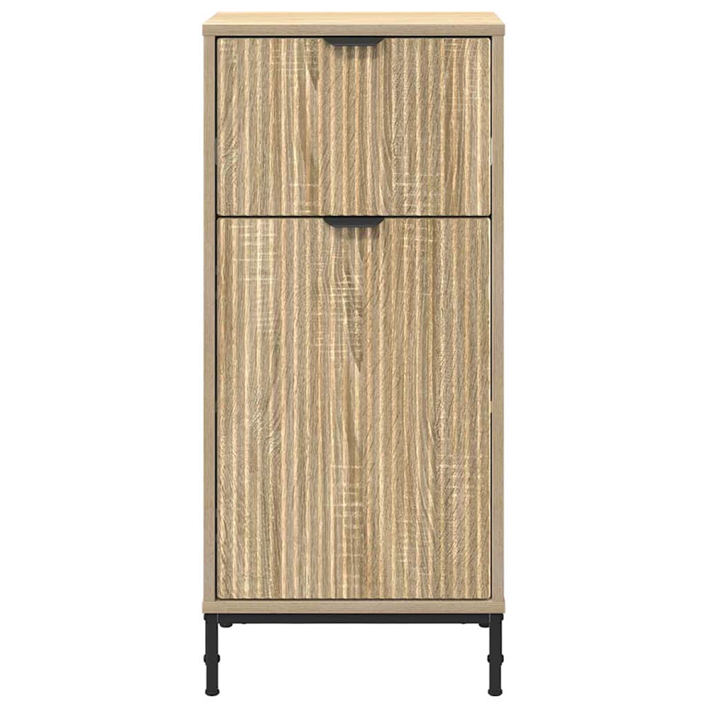 vidaXL Badezimmerschrank mit Schubladen Sonoma-Eiche 39,5 x 36 x 88 cm