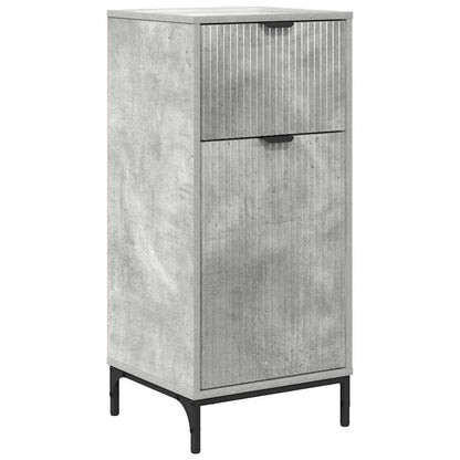 Badezimmerschrank mit Schubladen Beton Grau 39,5 x 36 x 88 cm
