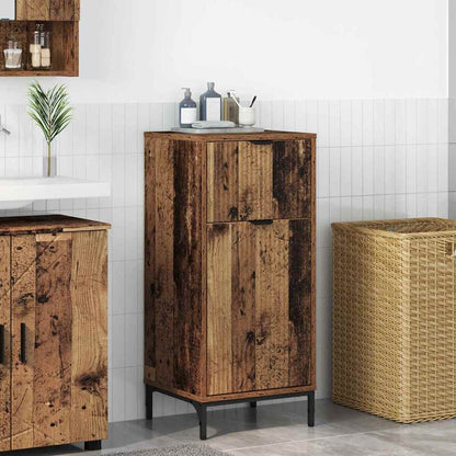 vidaXL Badezimmerschrank mit Schubladen Altholz 39,5 x 36 x 88 cm