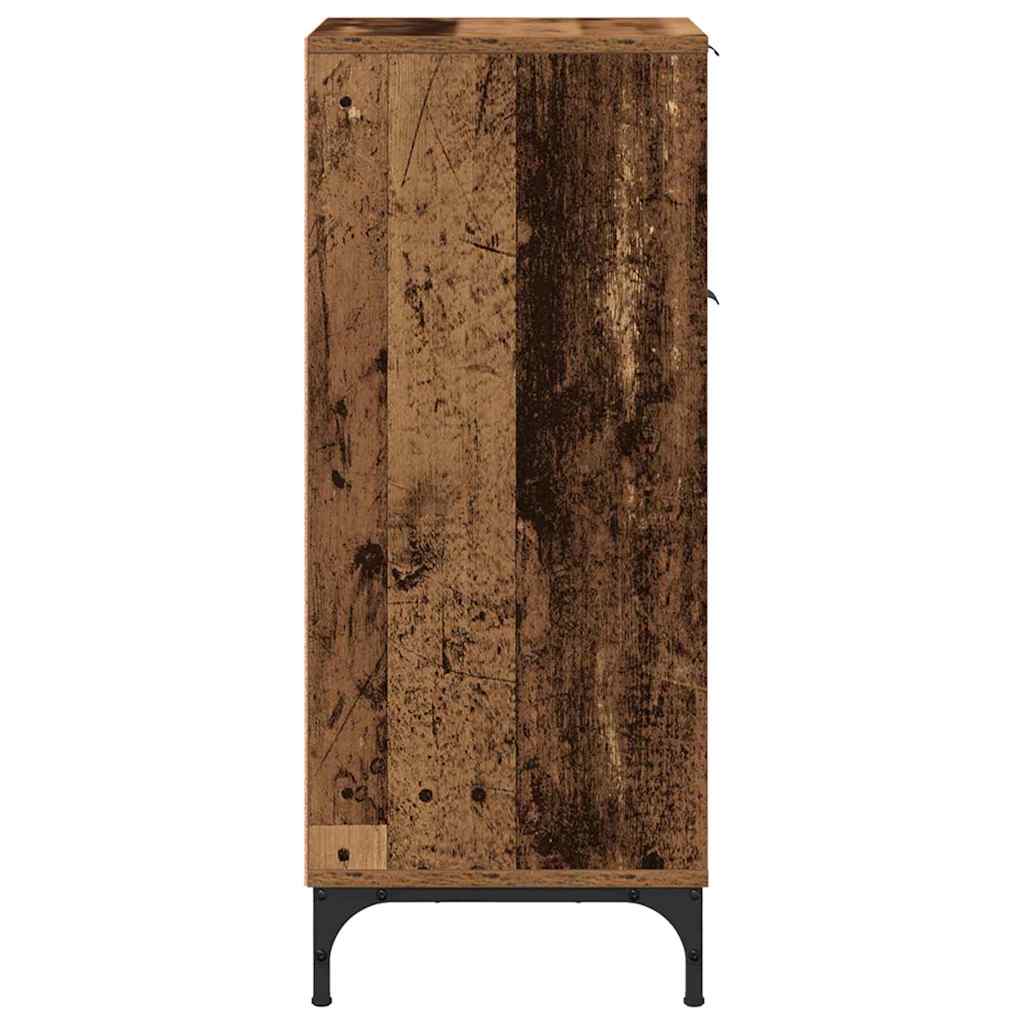 vidaXL Badezimmerschrank mit Schubladen Altholz 39,5 x 36 x 88 cm