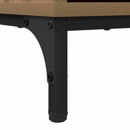 vidaXL Badezimmerschrank mit Speicher Artisan-Eiche 39,5 x 36 x 88 cm
