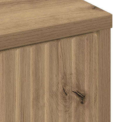 vidaXL Badezimmerschrank mit Speicher Artisan-Eiche 39,5 x 36 x 88 cm