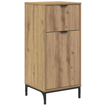 vidaXL Badezimmerschrank mit Speicher Artisan-Eiche 39,5 x 36 x 88 cm