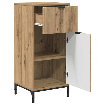 vidaXL Badezimmerschrank mit Speicher Artisan-Eiche 39,5 x 36 x 88 cm