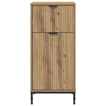 vidaXL Badezimmerschrank mit Speicher Artisan-Eiche 39,5 x 36 x 88 cm