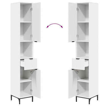 vidaXL Badezimmerschrank mit Schubladen Weiß 31,5 x 33 x 190 cm