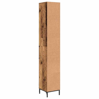 vidaXL Badezimmerschrank mit Schubladen Altholz 31,5 x 33 x 190 cm