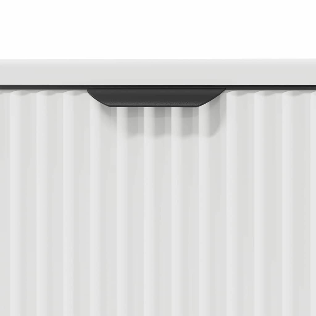 vidaXL Badezimmer Waschbecken Schrank mit Tür Weiß 60,5 x 33,5 x 61 cm