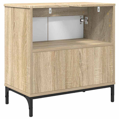 Waschbeckenschrank mit Tür Sonoma-Eiche 60,5 x 33,5 x 61 cm