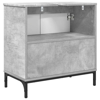 vidaXL Waschbeckenschrank Beton Grau 60,5 x 33,5 x 61 cm Holzwerkstoff