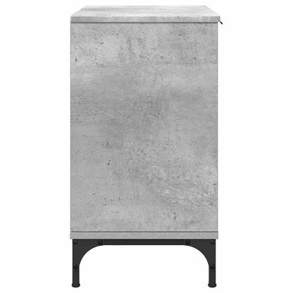 vidaXL Waschbeckenschrank Beton Grau 60,5 x 33,5 x 61 cm Holzwerkstoff