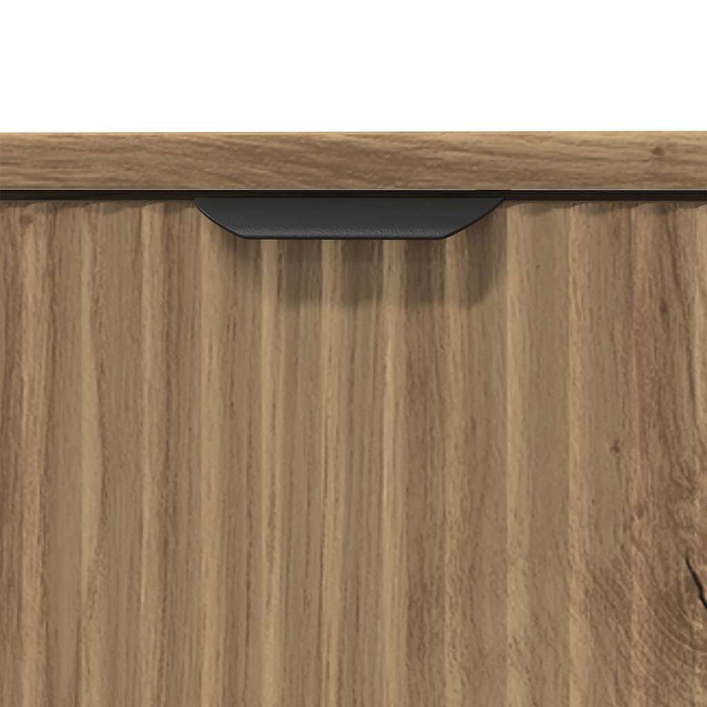 vidaXL Waschbeckenschrank mit Tür Artisan-Eiche 60,5 x 33,5 x 61 cm