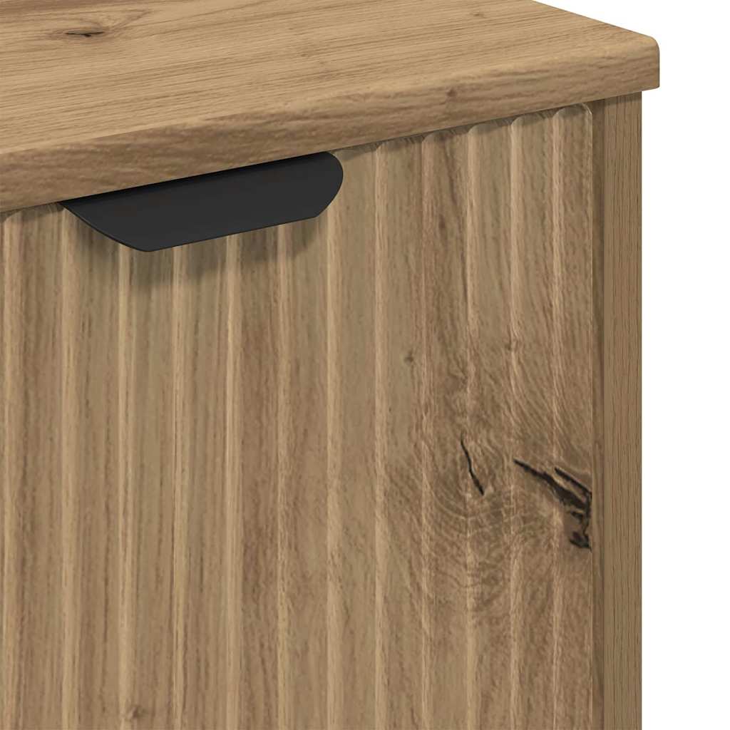 vidaXL Waschbeckenschrank mit Tür Artisan-Eiche 60,5 x 33,5 x 61 cm