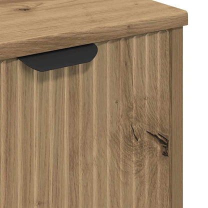 vidaXL Waschbeckenschrank mit Tür Artisan-Eiche 60,5 x 33,5 x 61 cm