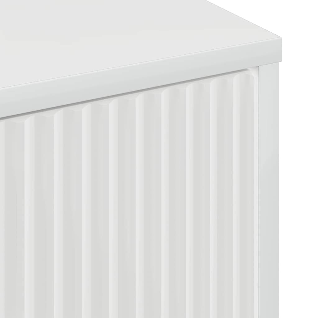 Sideboard Hochglanz Weiß 69,5 x 33 x 82 cm Holzwerkstoff