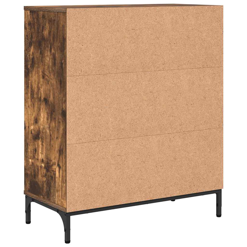 vidaXL Sideboard Geräucherte Eiche 69,5 x 33 x 82 cm Holzwerkstoff
