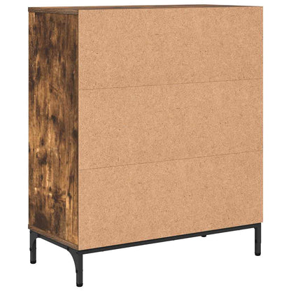 vidaXL Sideboard Geräucherte Eiche 69,5 x 33 x 82 cm Holzwerkstoff