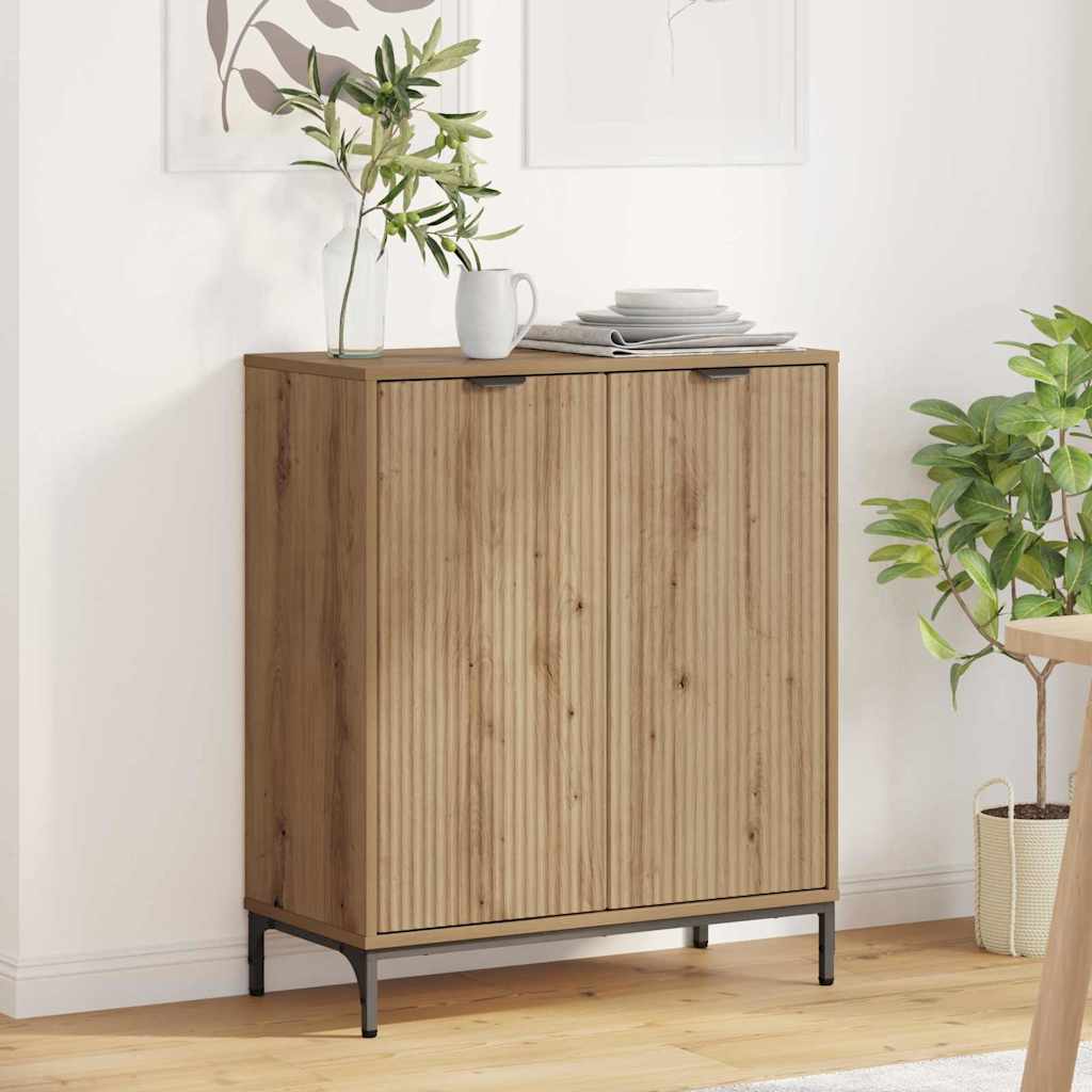 vidaXL Sideboard Artisan-Eiche 69,5 x 33 x 82 cm Holzwerkstoff