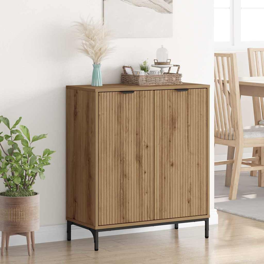vidaXL Sideboard Artisan-Eiche 69,5 x 33 x 82 cm Holzwerkstoff