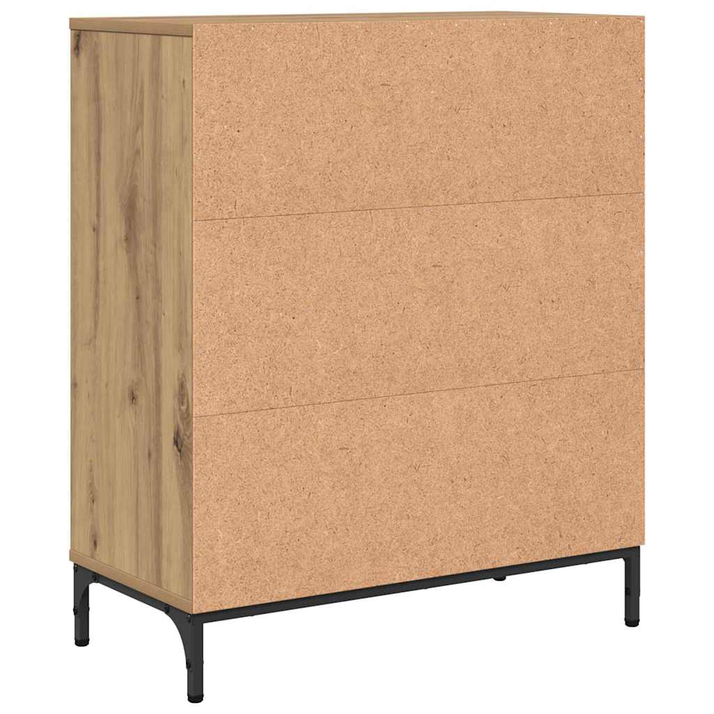 vidaXL Sideboard Artisan-Eiche 69,5 x 33 x 82 cm Holzwerkstoff