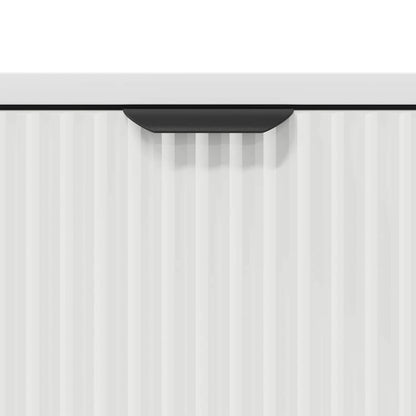 vidaXL Sideboard mit Schubladen Weiß 79,5 x 33 x 82 cm Holzwerkstoff