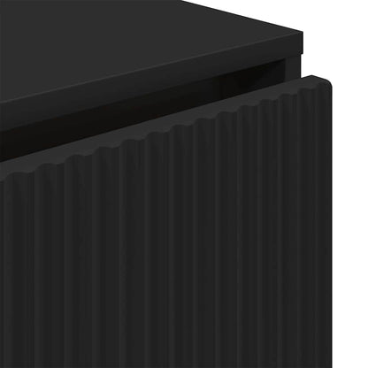 vidaXL Sideboard Schwarz 79,5 x 33 x 82 cm Holzwerkstoff