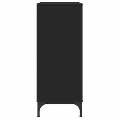 vidaXL Sideboard Schwarz 79,5 x 33 x 82 cm Holzwerkstoff