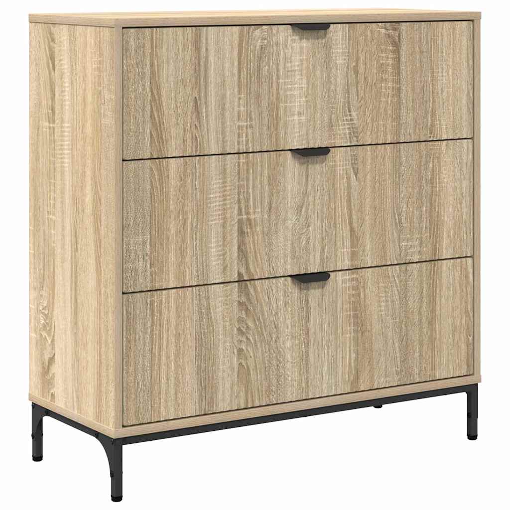 Sideboard Sonoma-Eiche 79,5 x 33 x 82 cm Holzwerkstoff