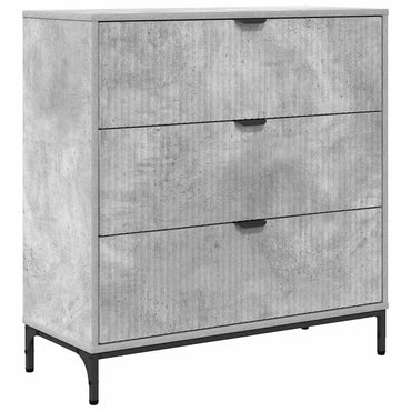 vidaXL Sideboard Beton Grau 79,5 x 33 x 82 cm Holzwerkstoff