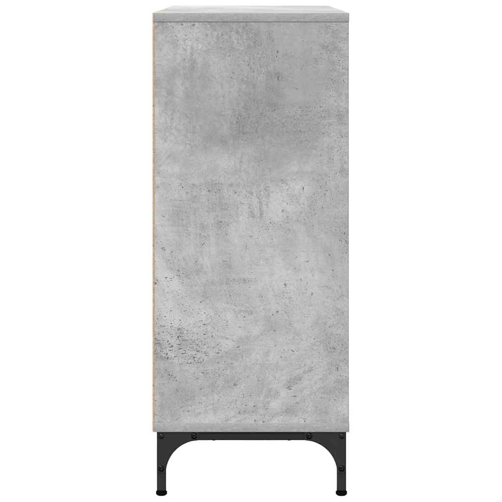 vidaXL Sideboard Beton Grau 79,5 x 33 x 82 cm Holzwerkstoff